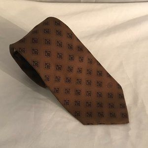 Gucci Light/Dark Brown 100% Silk Necktie